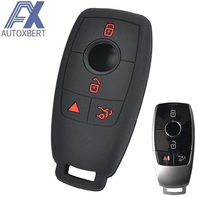 Силиконовый чехол для дистанционного ключа AX брелока держатель 4 кнопки Mercedes Benz E