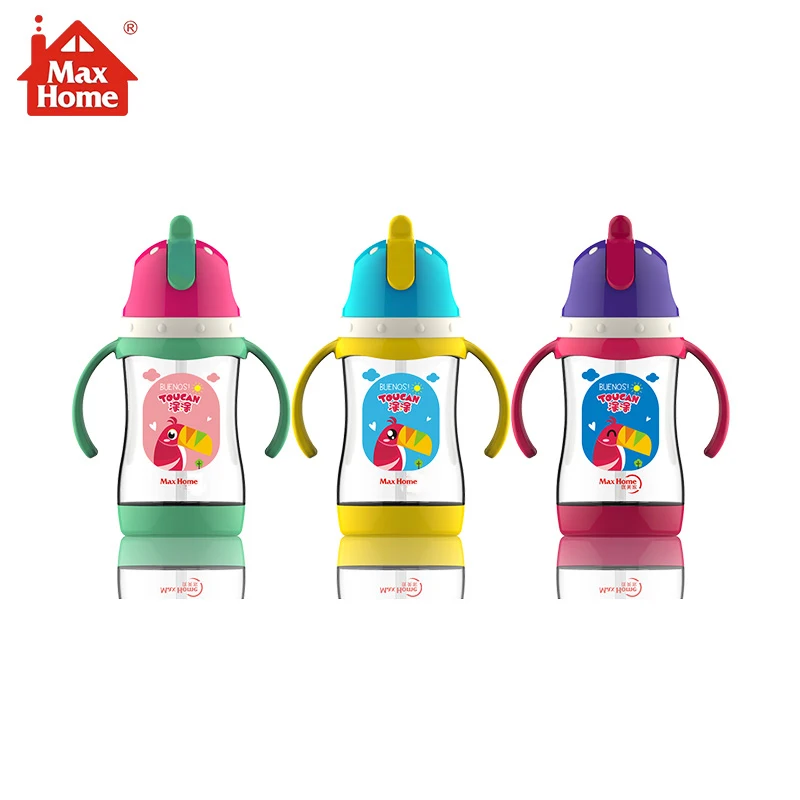 MAX HOME 300 мл милая детская чашка обучающая для кормления питья воды с ручкой