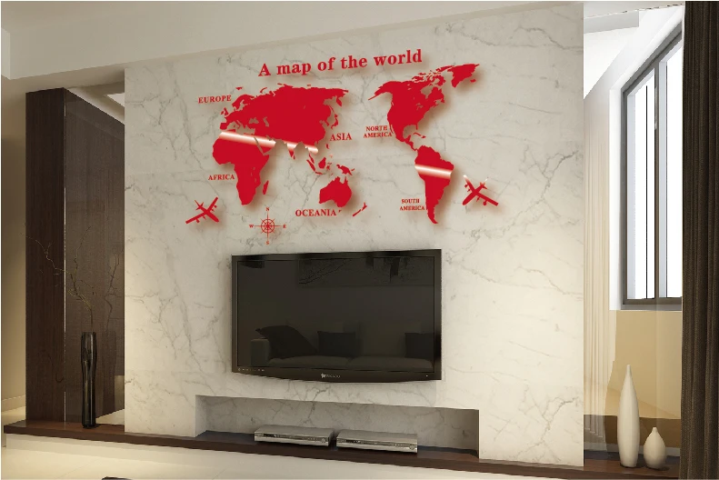 Настенная Наклейка с картой мира Mapa Mundial Wereldkaart Pegatinas Paredes Decoracion Adesivos De Parede Глобус