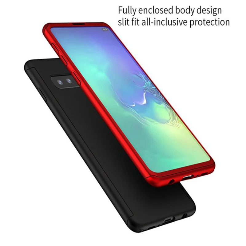 360 Полное покрытие противоударный чехол для Samsung s10 5G m10 m20 m30 Жесткий ПК Обложка j5 j3