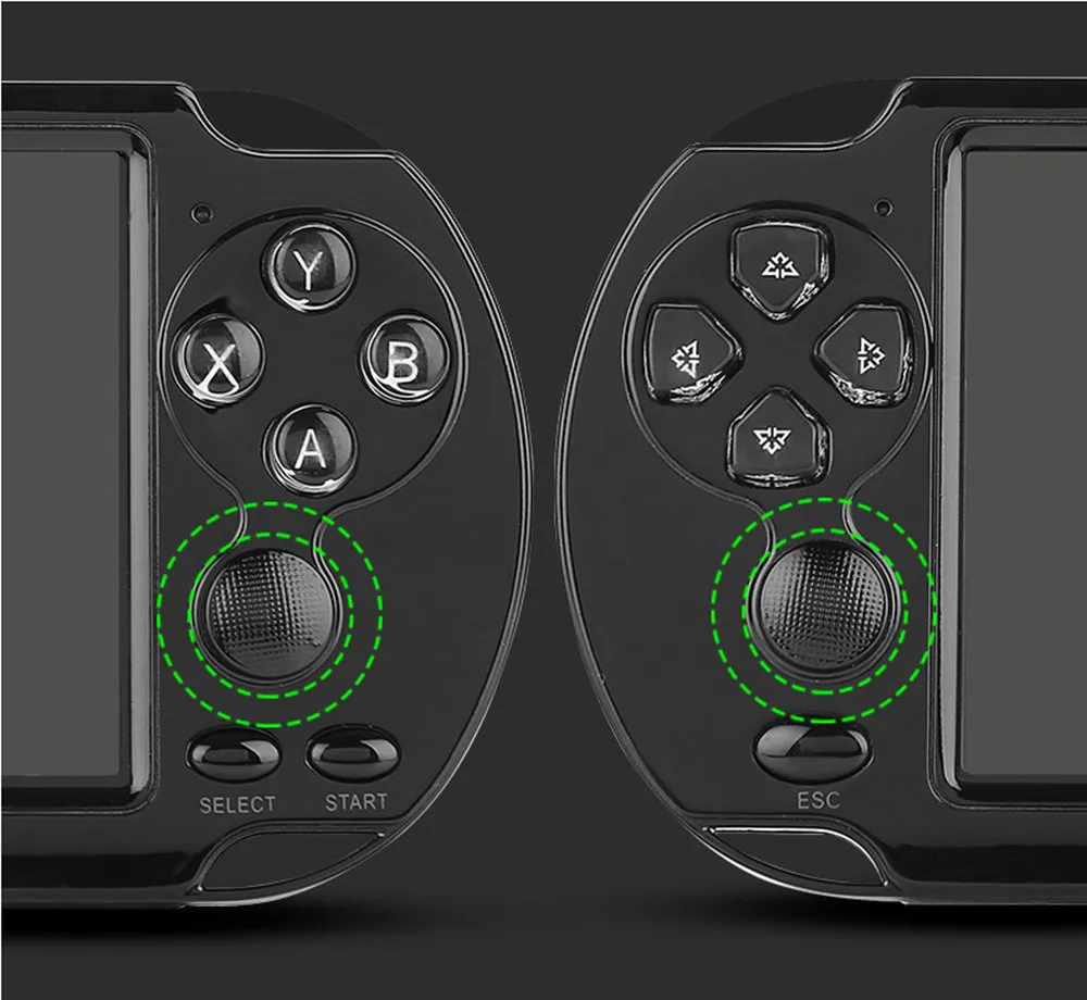 X9S двухклавишная портативная игровая консоль с 5 1 дюймовым цветным экраном мини