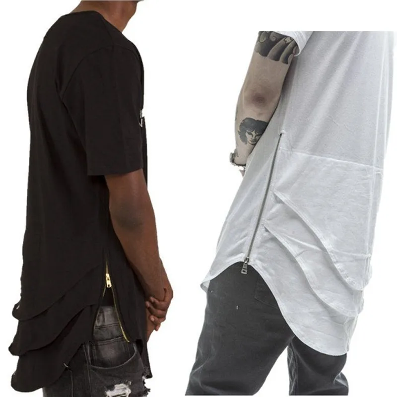 Мужская удлиненная футболка Джастина Бибера большого размера с короткими