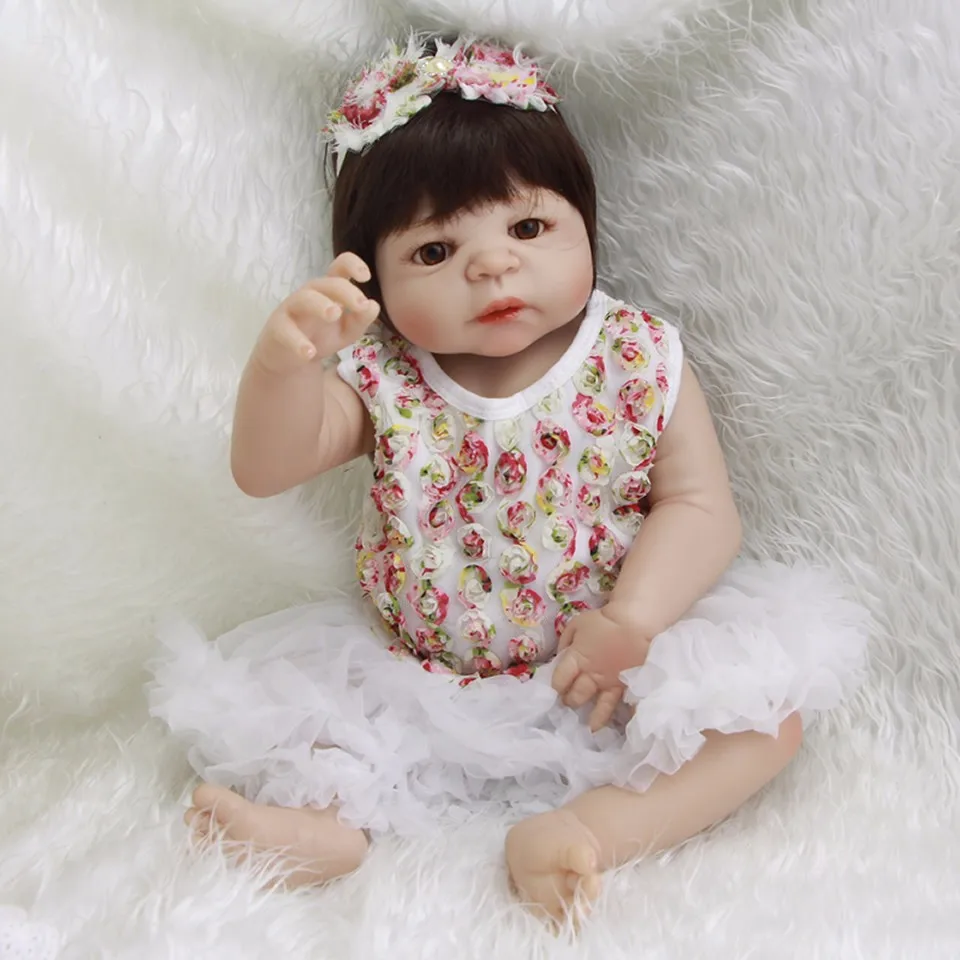 23 &quotполностью силиконовая кукла Reborn Girl Реалистичная ручной работы