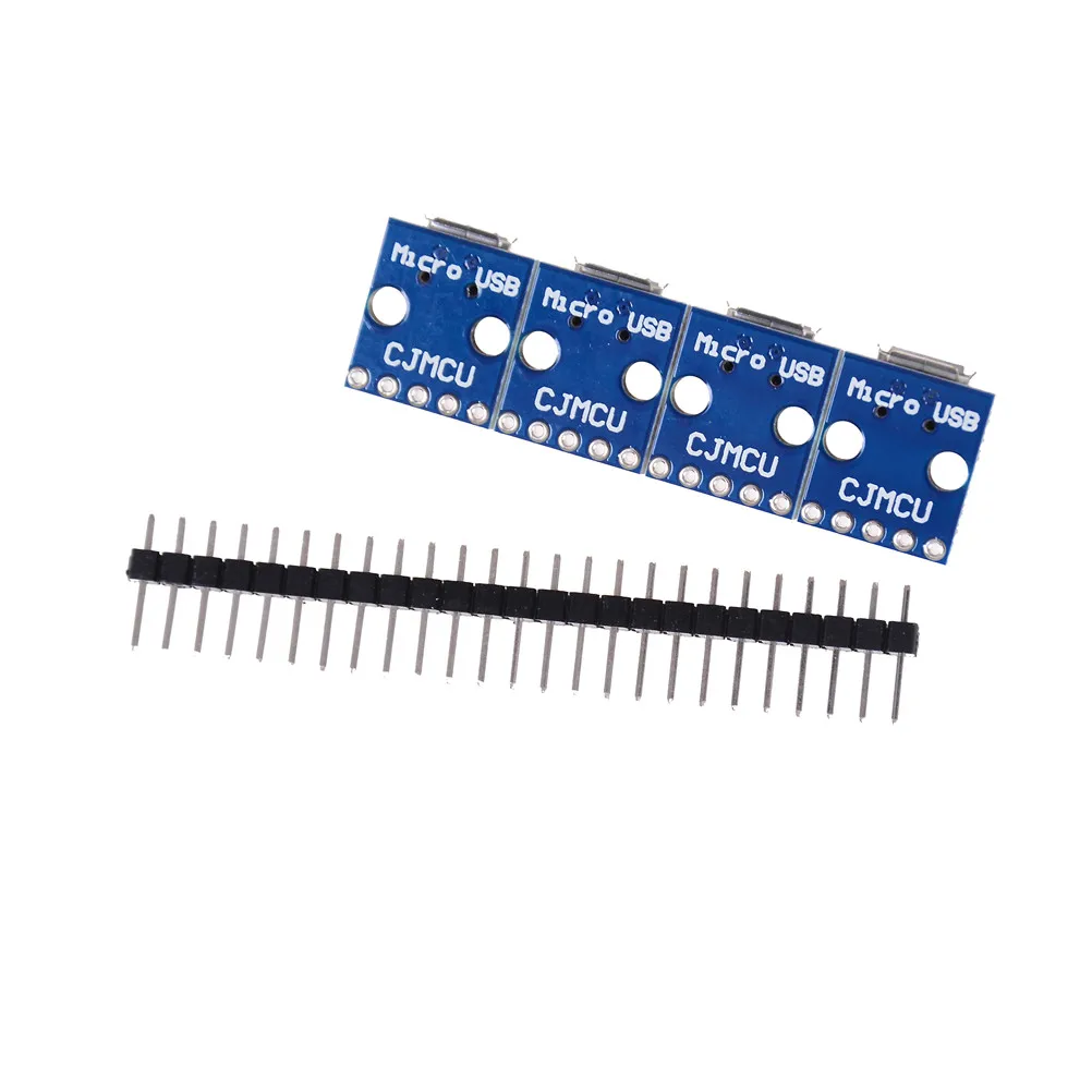 Плата адаптера мама MICRO USB Для DIP 5 шт. + контактная плата типа Micro 2 54 мм шт.|Детали и
