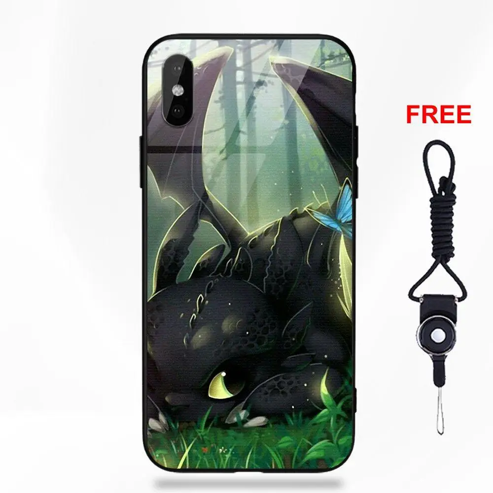 Vvcqod Беззубик и бабочка мягкие ТПУ оправа закаленное стекло Капа для Apple iPhone 5 5C 5S SE