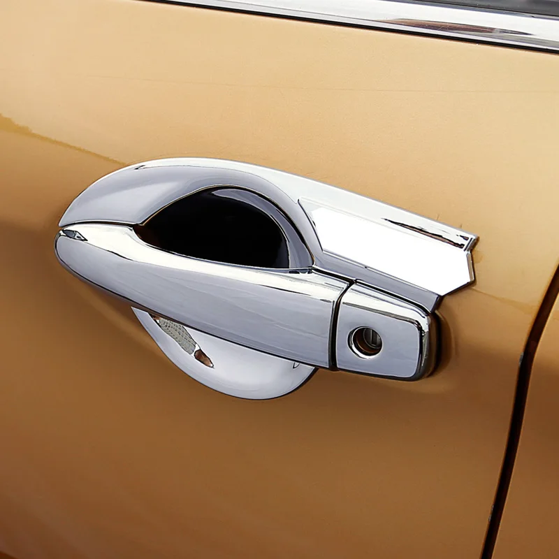 Protective Exterior Door Lock Handle /Bowl Cover Frame For Nissan Qashqai 2016 2017 2018 Good Quality ABS CA062 | Автомобили и