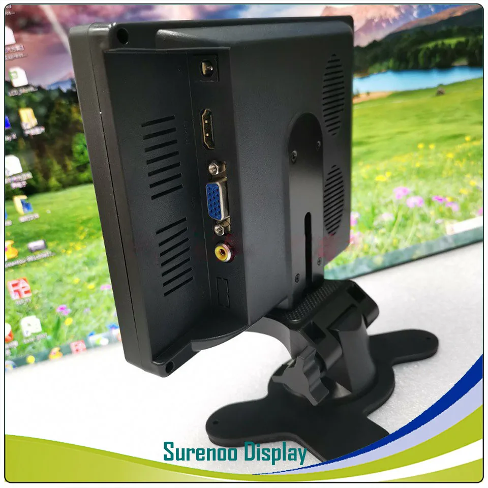 " 7,0 дюймов 1024*600 HDMI/VGA/AV ips ЖК-модуль дисплей монитор экран панель с динамиком и корпус для Raspberry Pi