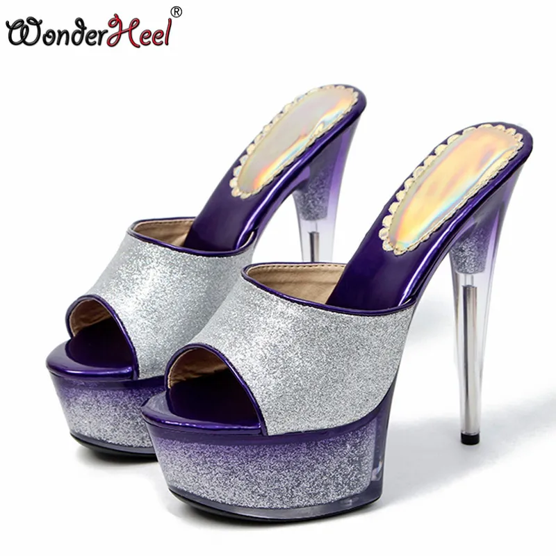 Туфли Wonderheel на очень высоком каблуке 17 см фетиш туфли платформе модные пикантные