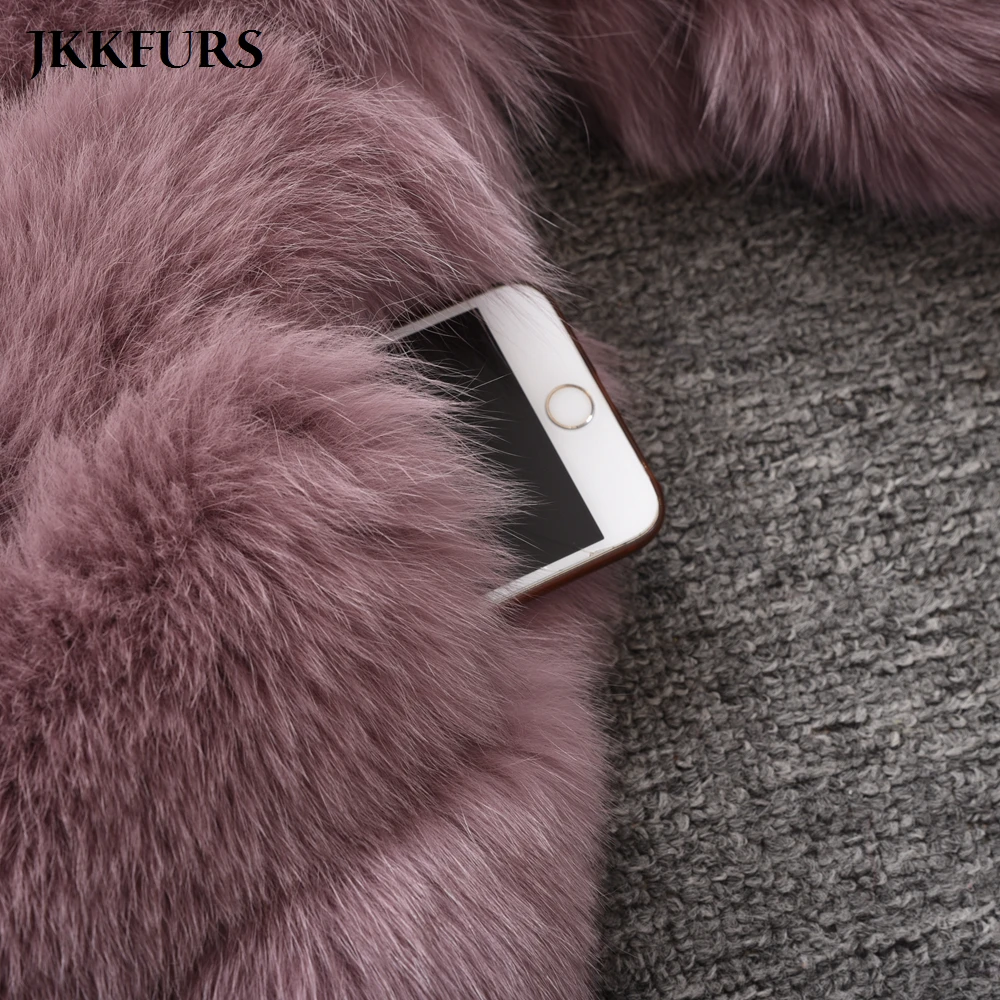 

Women's Warm Real Fur Coat Fashion Luxury Thick Warm Fur Genuine Natural Fur Jacket High Quality Retail / Wholesale S7504