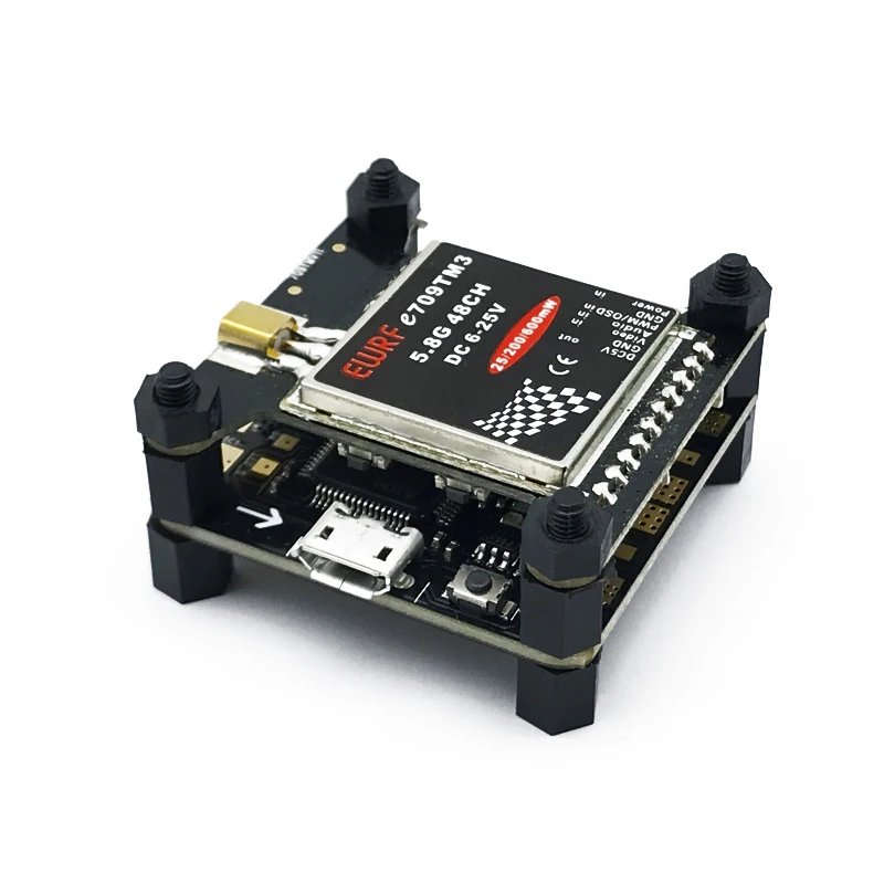EWRF e709TM3 5 8G FPV OSD Регулируемый av передатчик 6 25 в 48CH с CL Racing F4 Контроллер полета V2 AIO BEC