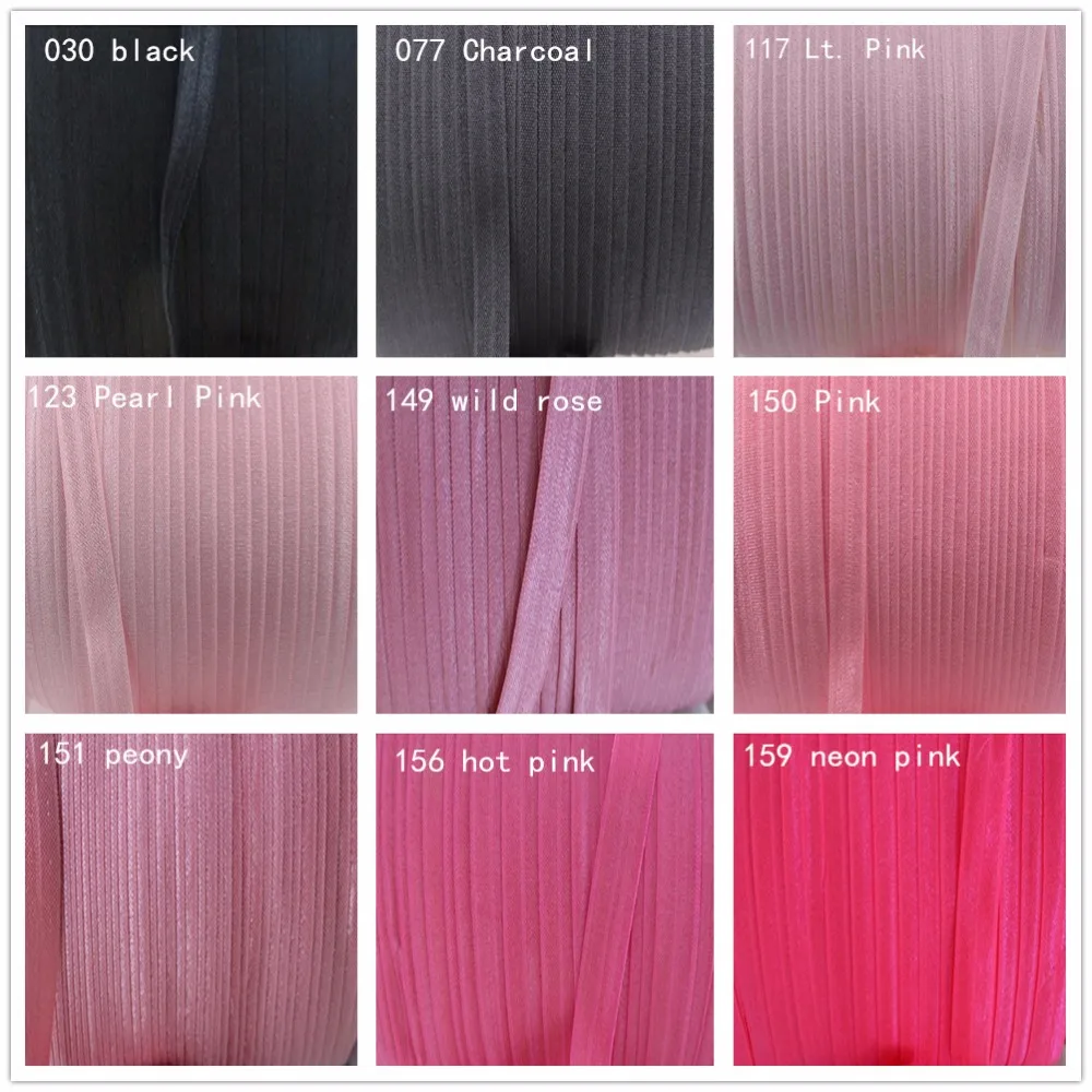 90 colors for you choose 5/8&quot 16mm solid fold over elastic 100 yards per color foe girls hair ties free shipping | Аксессуары для