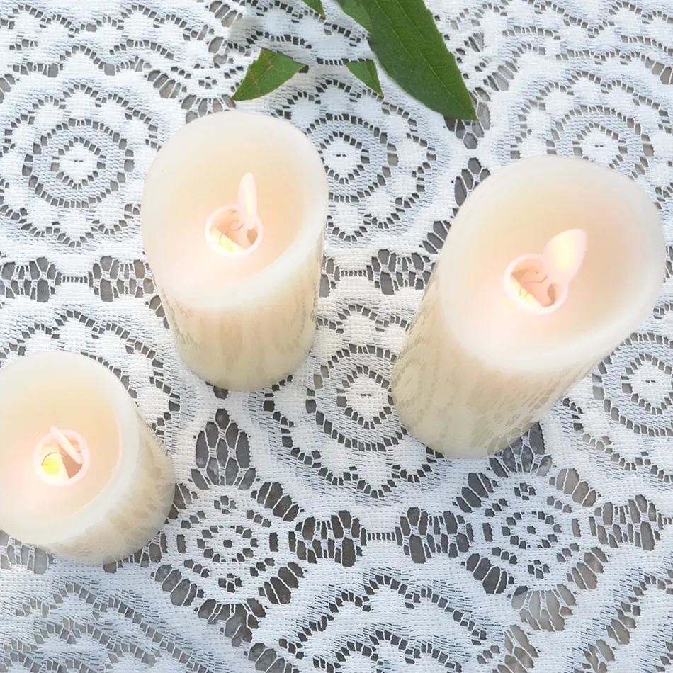 Электрическая парафиновая восковая Светодиодная свеча на батарейках с