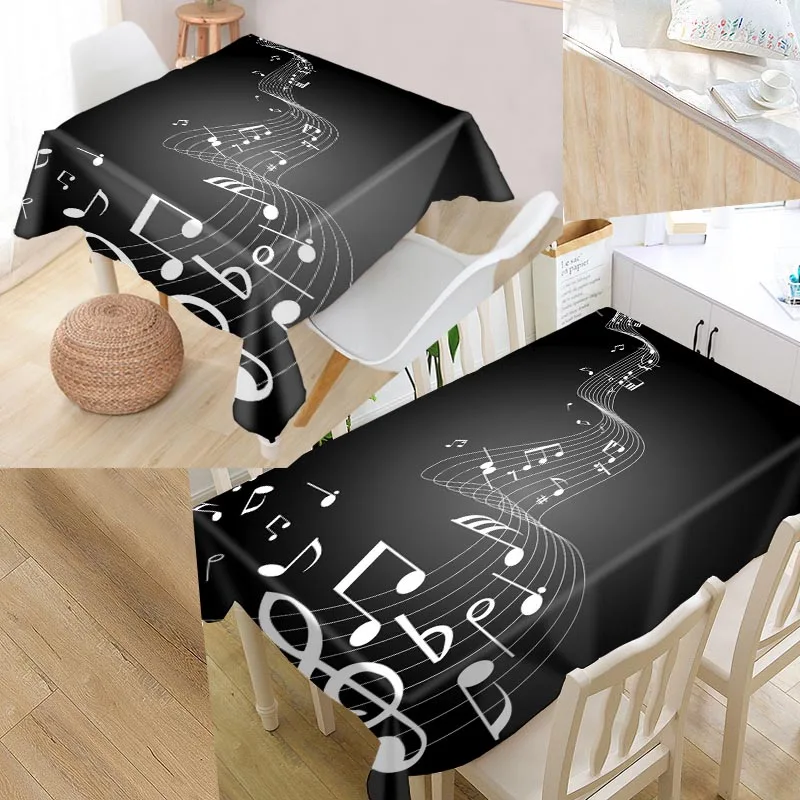 Настенная Водонепроницаемая квадратная скатерть для стола под музыку | Дом и сад
