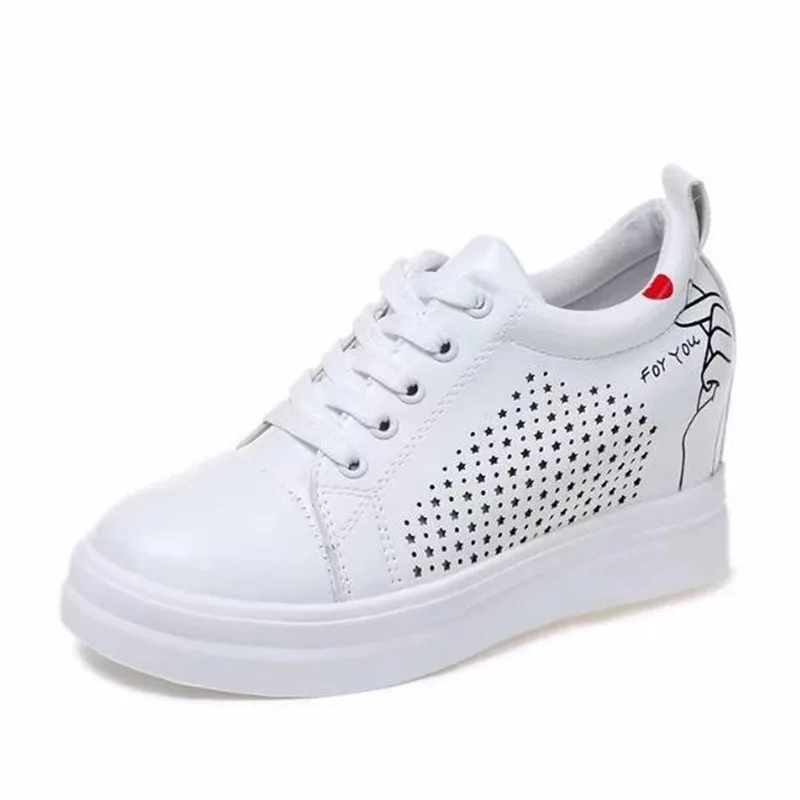 Классическая женская повседневная обувь из искусственной кожи с вырезом Летняя