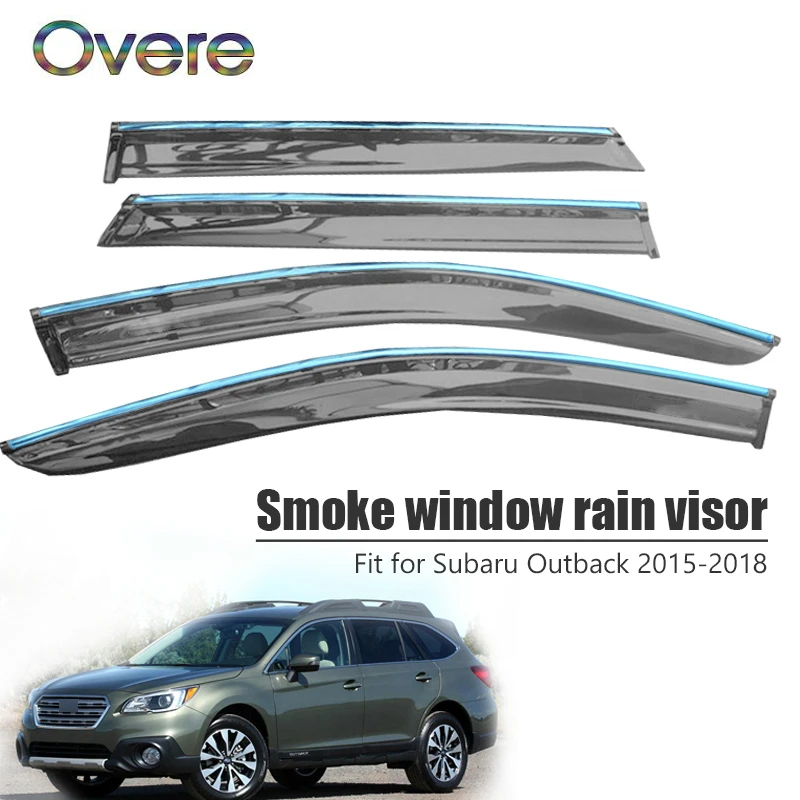 Овере Новинка 1 комплект детский дым окно дождевой козырек для Subaru Outback 2015 2016 2017 2018