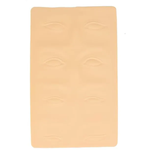 3D Eye Tattoo Practice Skin Blank For Needle Permanent Eyebrow Machine Sheet Silicone Makeup Free | Красота и здоровье