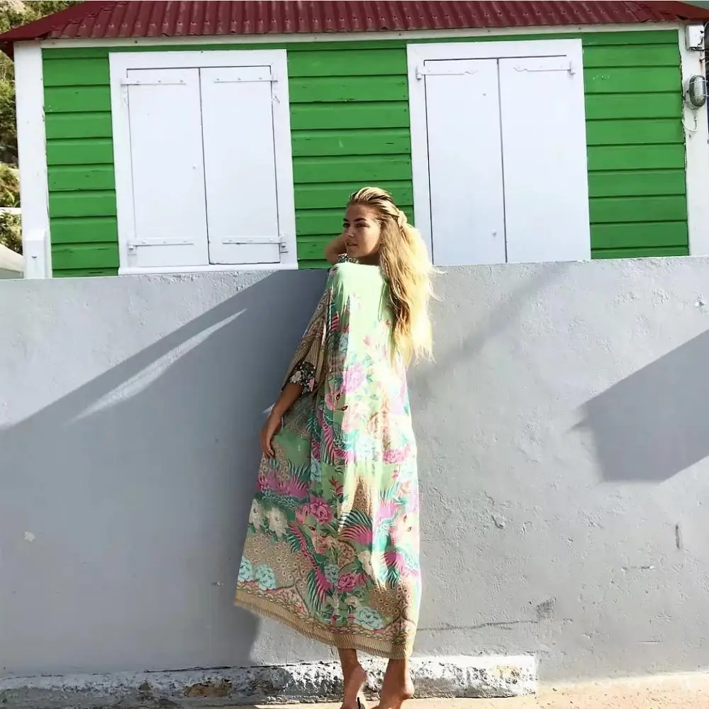 Пляжное платье для женщин плаванье накидка плюс размер Saida de Praia Robe Plage кафтан