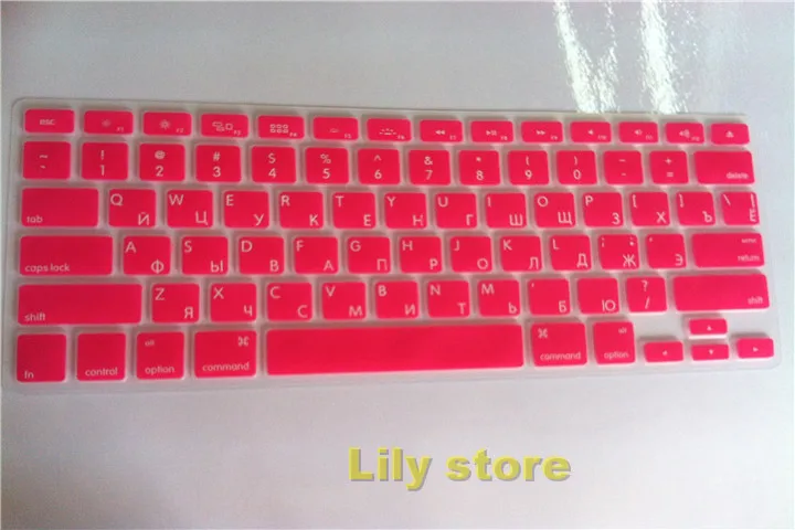 1 шт. русская силиконовая Мягкая оболочка для клавиатуры Защитная пленка apple MacBook