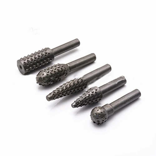 Gray 5 шт. стальные роторные напильники 1/" хвостовик роторные напильники для деревообработки шлифовальный инструмент ручной инструмент для работы по дереву - Цвет: Gray
