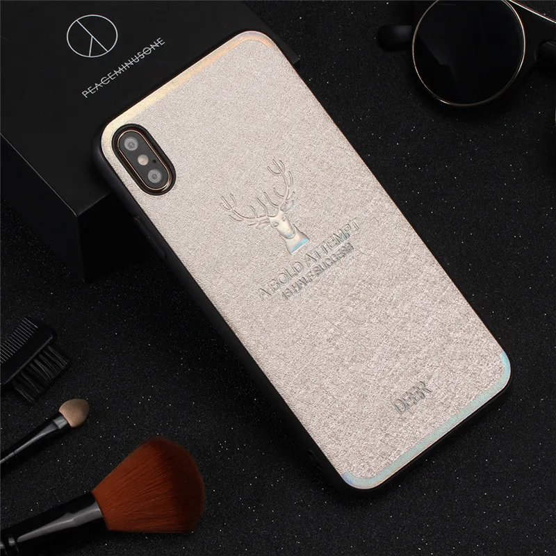 QIBOY градиент модные красочные Олень чехол для iPhone 7 8 6 S Plus X XS Max XR обложки случаях