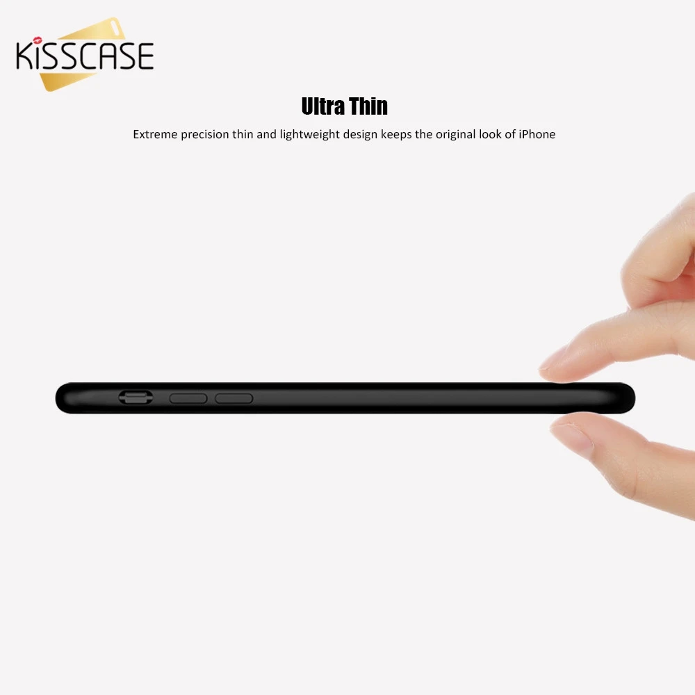 New Kisscase 360 градусах чехол для iphone 8 7 6 S мягкий силиконовый Карамельный цвет задняя