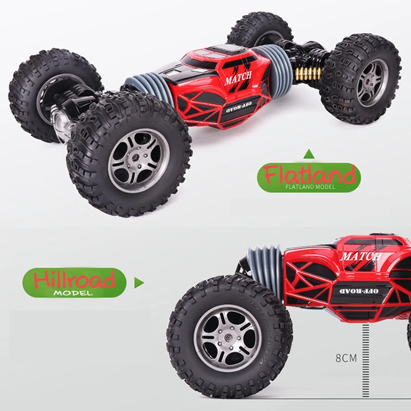 2,4 Ghz 4WD RC автомобиль высокая скорость RC деформационная машина игрушки монстр Рок Гусеничный внедорожный грузовик большие колеса игрушки для детей подарок