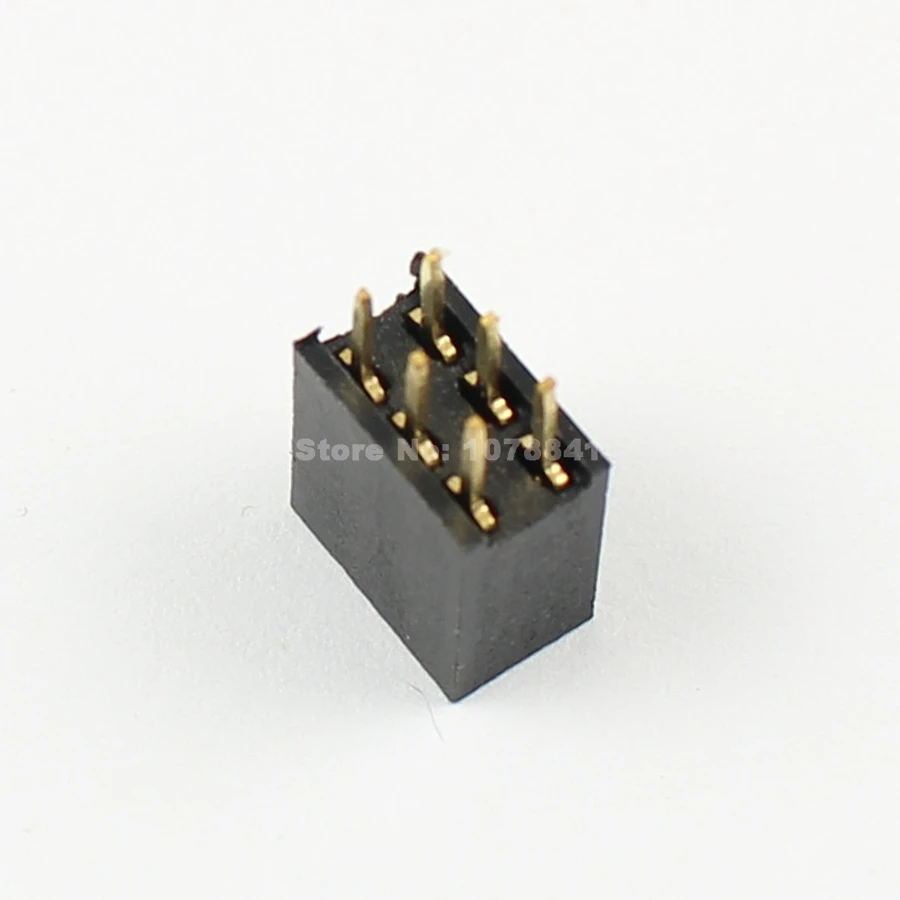20 штук шаг 2 54 мм 2x3 Pin 6 Женский двойной прямой ряд заголовок полосы PH: 8 5 мм|pin strip