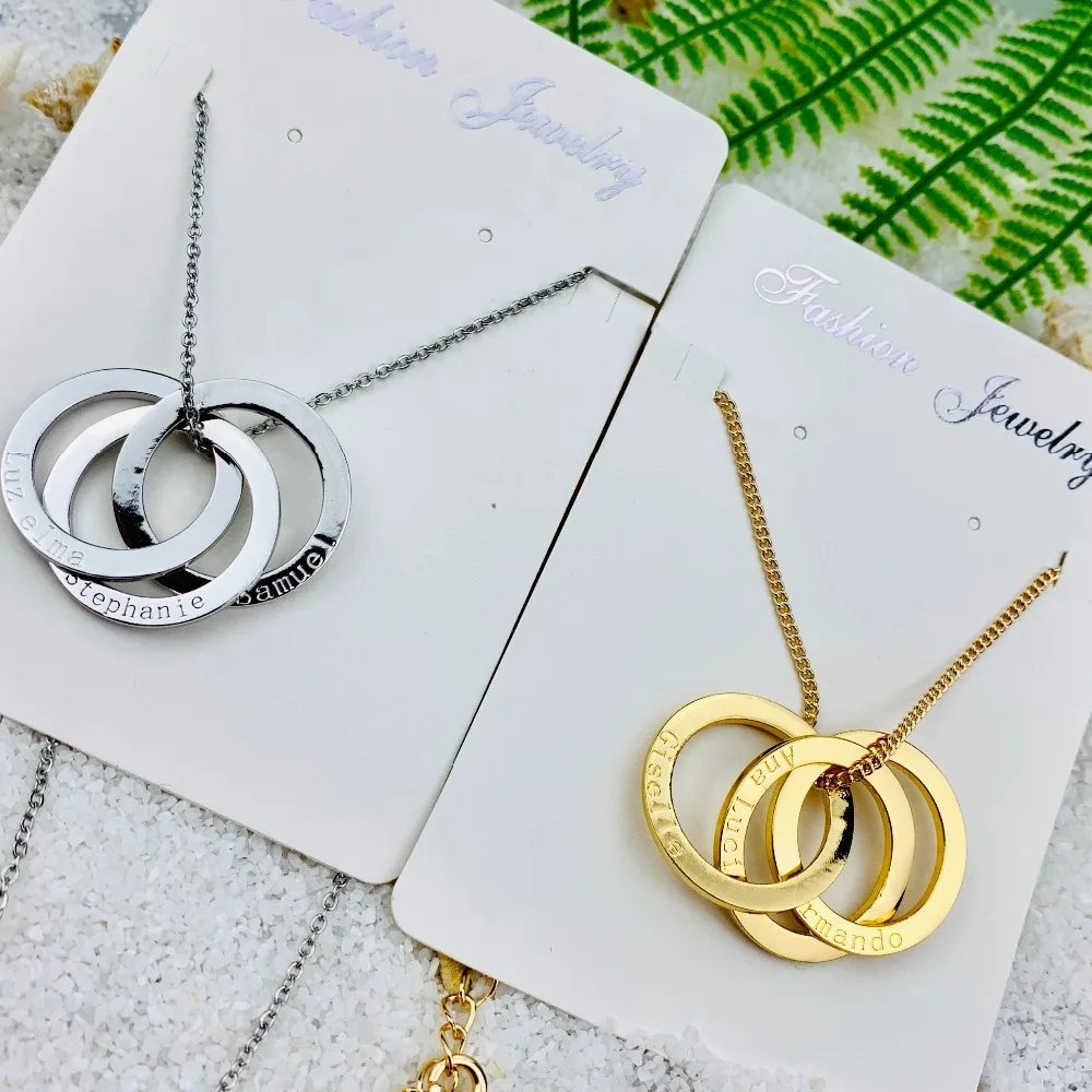 FYNF01 персонализированный подарок семейное ожерелье высокое качество Медь