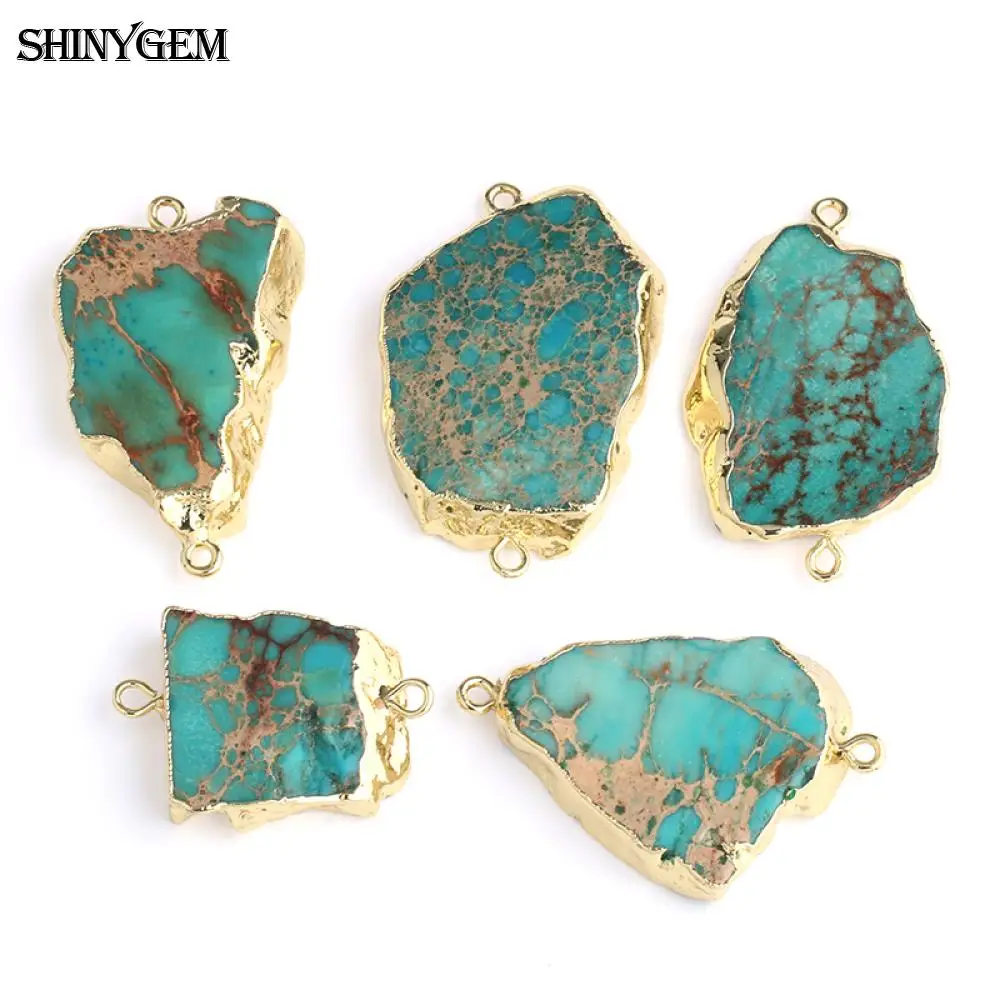 ShinyGem 5 шт. естественный неправильной формы морской осадочный Кулон Разъем