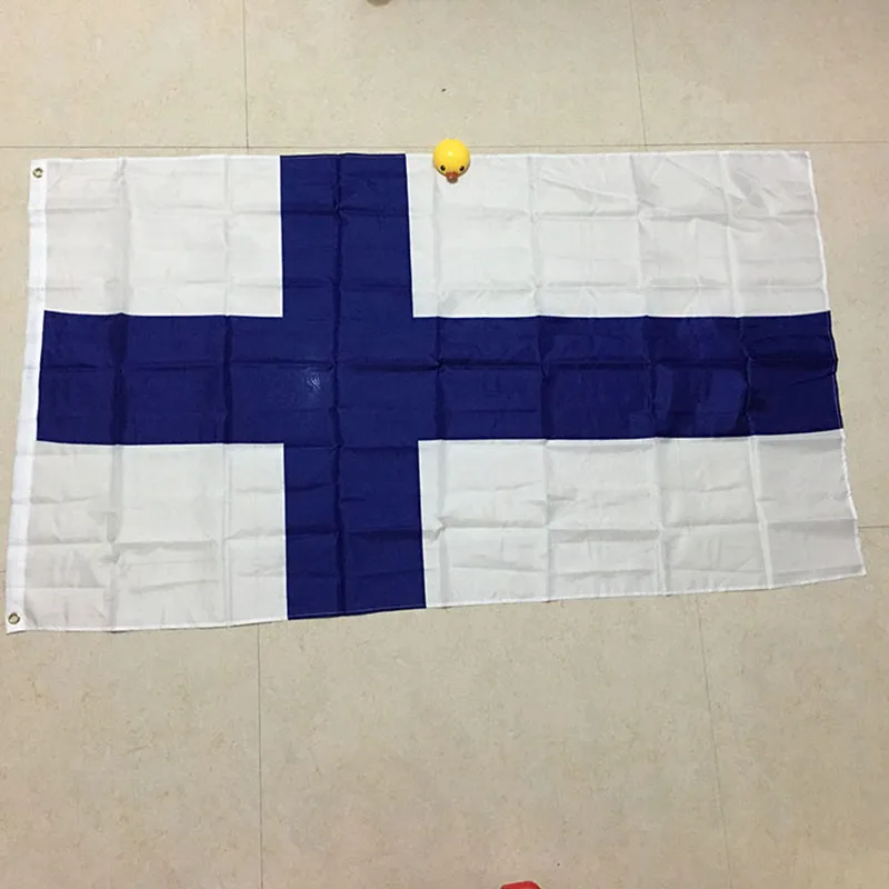 Национальный флаг мира полиэстер печатные финские флаги и баннеры 3*5 футов