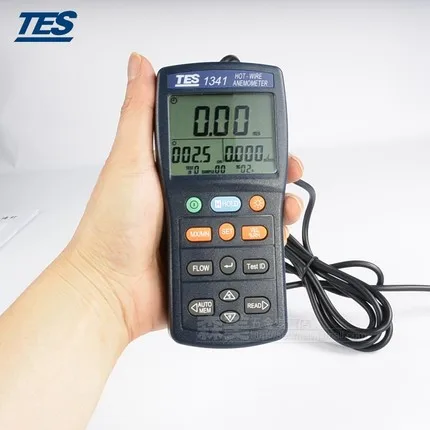 TES 1341 горячий проводной Анемометр TES1341 (USB интерфейс для подключения