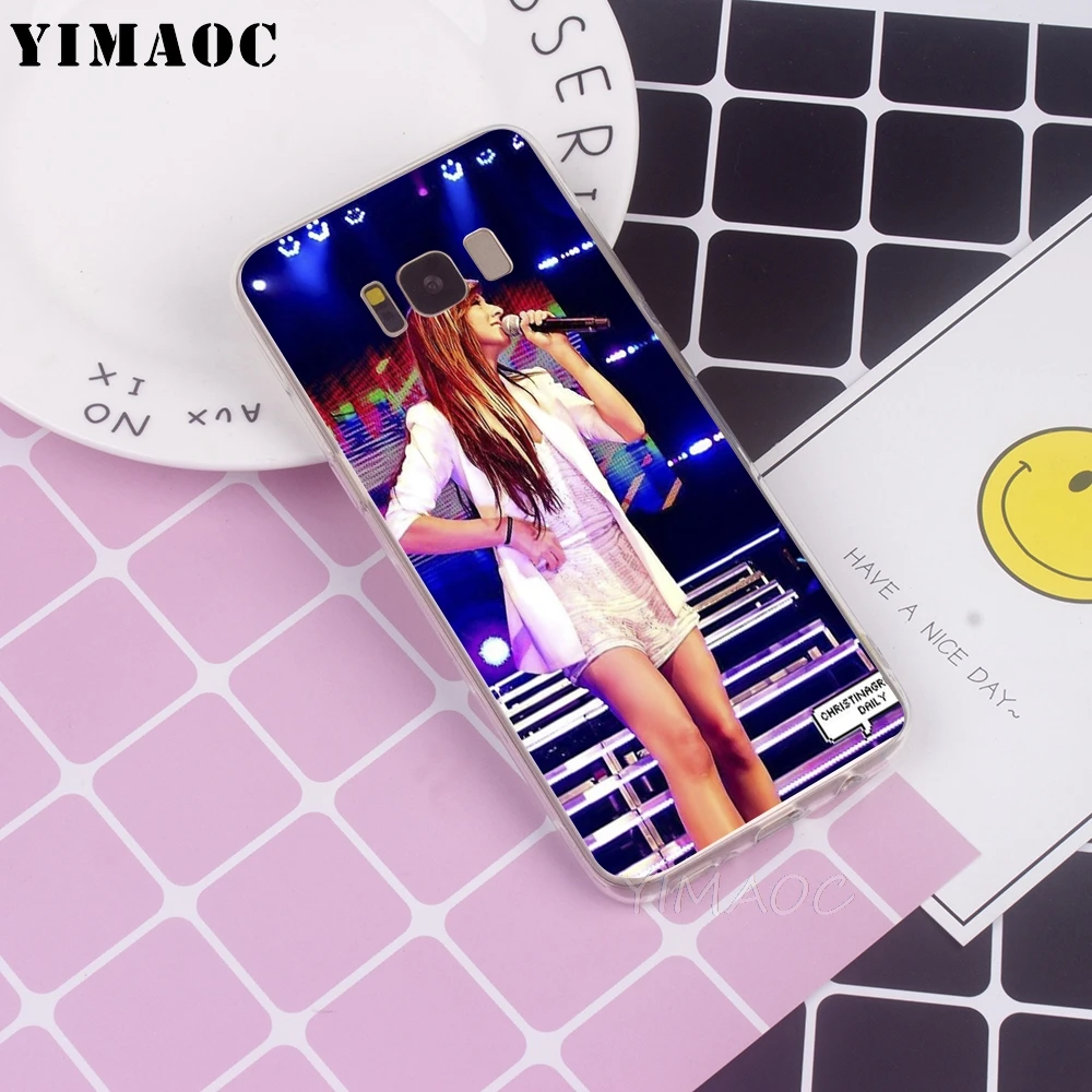 YIMAOC Christina Grimmie Soft TPU Case for Galaxy j3 j5 j6 j7 A5 2016 2017 A6 A9 2018 Note 8 9 S7 edge S8 S9 S10 Plus S10e Cover |