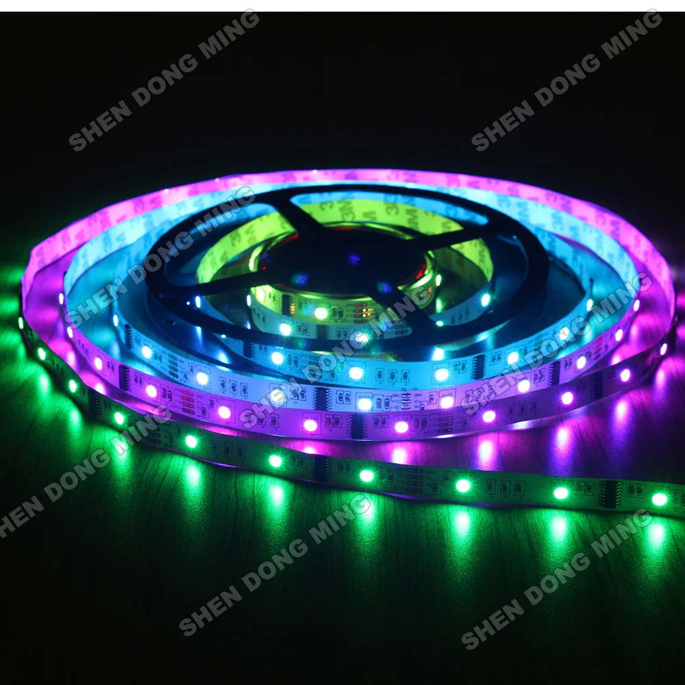 Светодиодная лента LPD6803 RGB со сменными цветами мечты, светодиодная Пиксельная лента 5 м RGB 10IC 30led s, водонепроницаемая IP22 полноцветсветодиодный светодиодная цифровая лента