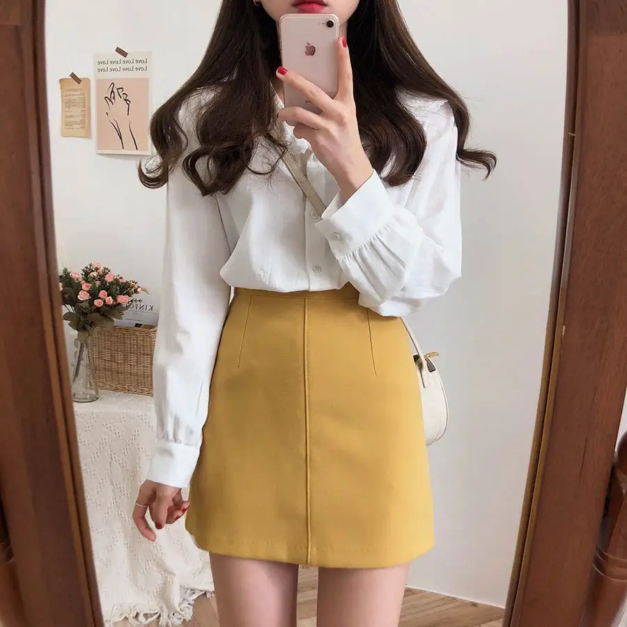 S-XL весенние белые женские Лоскутные хлопковые рубашки с длинным рукавом повседневные свободные женские милые блузки Женский Топ vetement femme