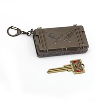j store game pubg triumph crate keychain treasure box with key playerunknowns battlegrounds cosplay keyring holder