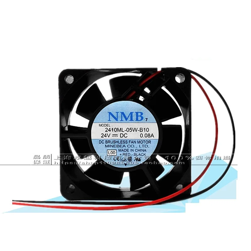 Новый оригинальный двухпроводный шариковый вентилятор 2410ML 05W B10 6025 6 см 24 в А|6cm