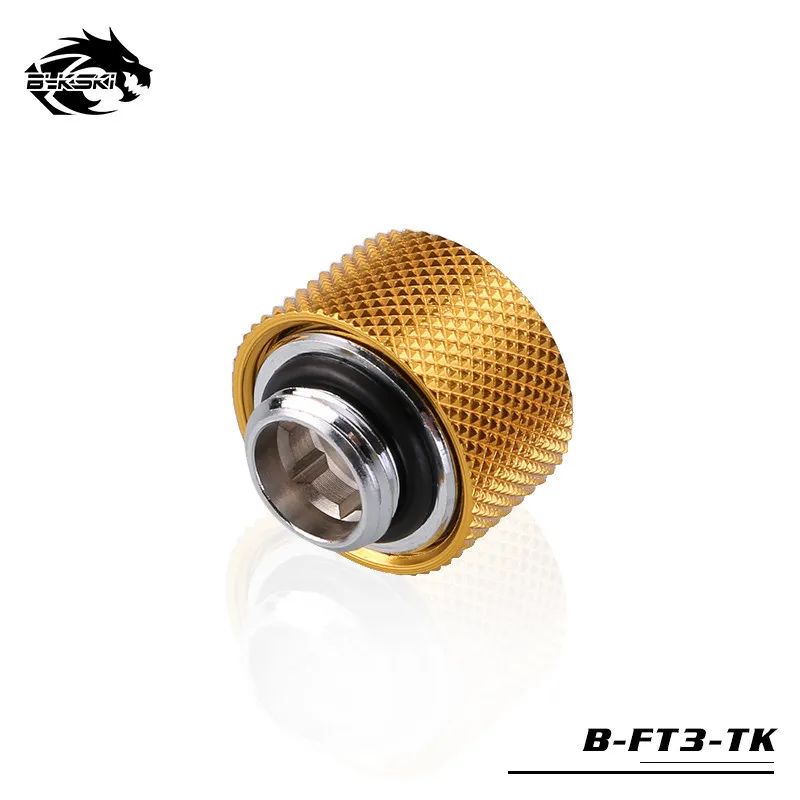 Bykski G1/" рука сжатия фитинги разъем для 3/8" ID* 5/" OD 10x16 мм гибкий шланг B-FT3-TK - Цвет лезвия: Gold