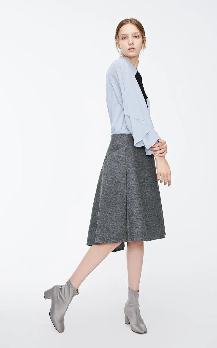 Vero Moda Новая женская OL Стиль нерегулярный пошив боковой карман средняя посадка юбка | 31841G512