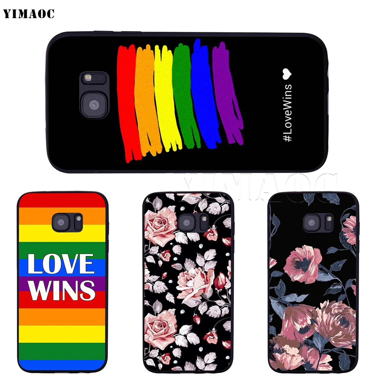 YIMAOC ЛГБТ любовь Wins Мягкий силиконовый чехол для Samsung Galaxy S6 S7 Edge S8 S9 Plus A3 A5 A6 Note 8