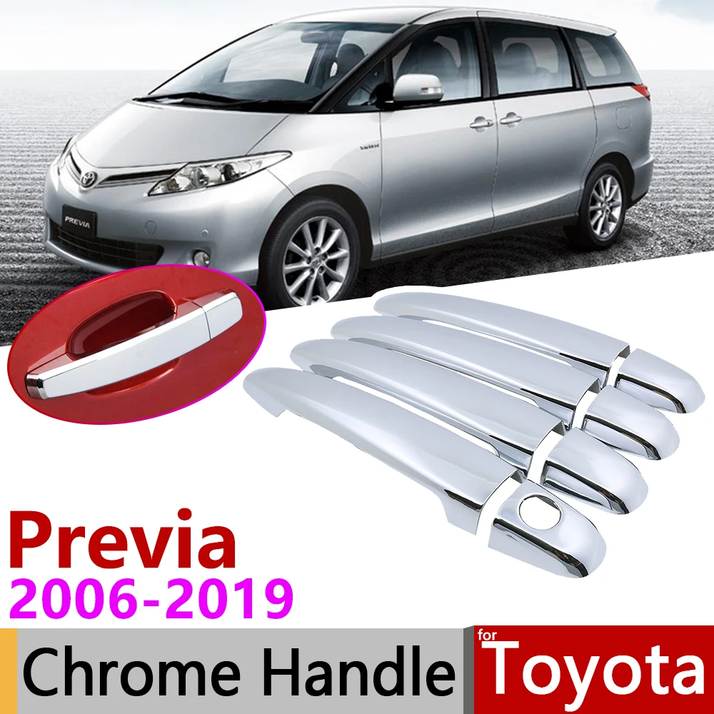 Для Toyota Previa Tarago Estima Aeras XR50 2006 ~ 2019 хромированная крышка дверной ручки