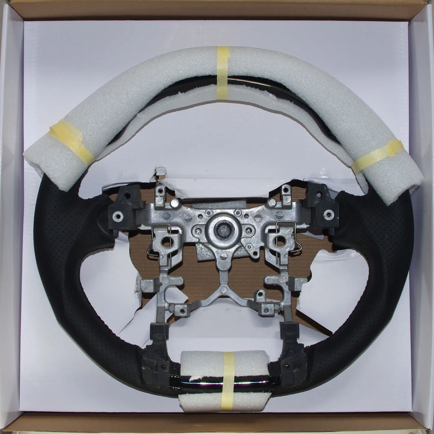 Черное Кожаное Спортивное Рулевое колесо для пианино 2010-2015 Toyota PRIUS Hybrid ZVW30 35 40 41