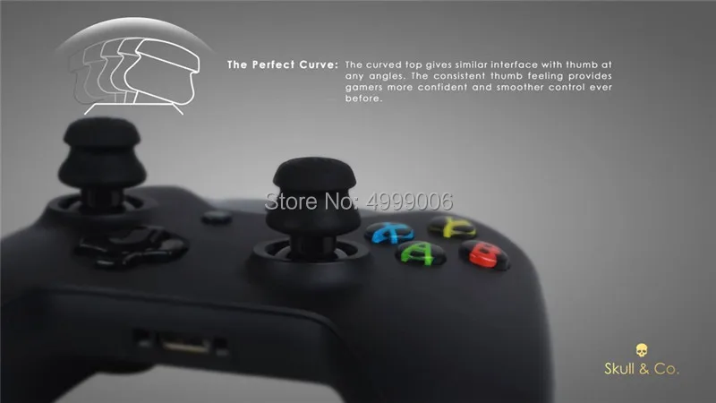 Силиконовые аналоговые ручки большого пальца крышки для Xbox One контроллер Skull& Co. Чехол FPS Master Thumb для геймпада Xbox One