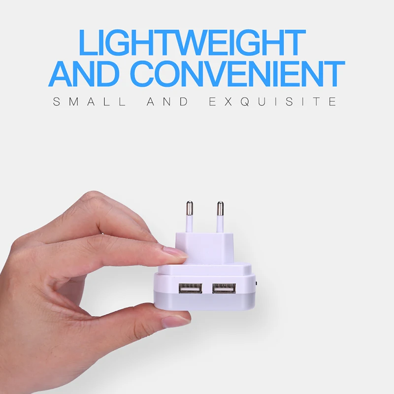 YAGE светодиодный ночник с двойным usb-портом 5 в 1A свет экономия энергии световая