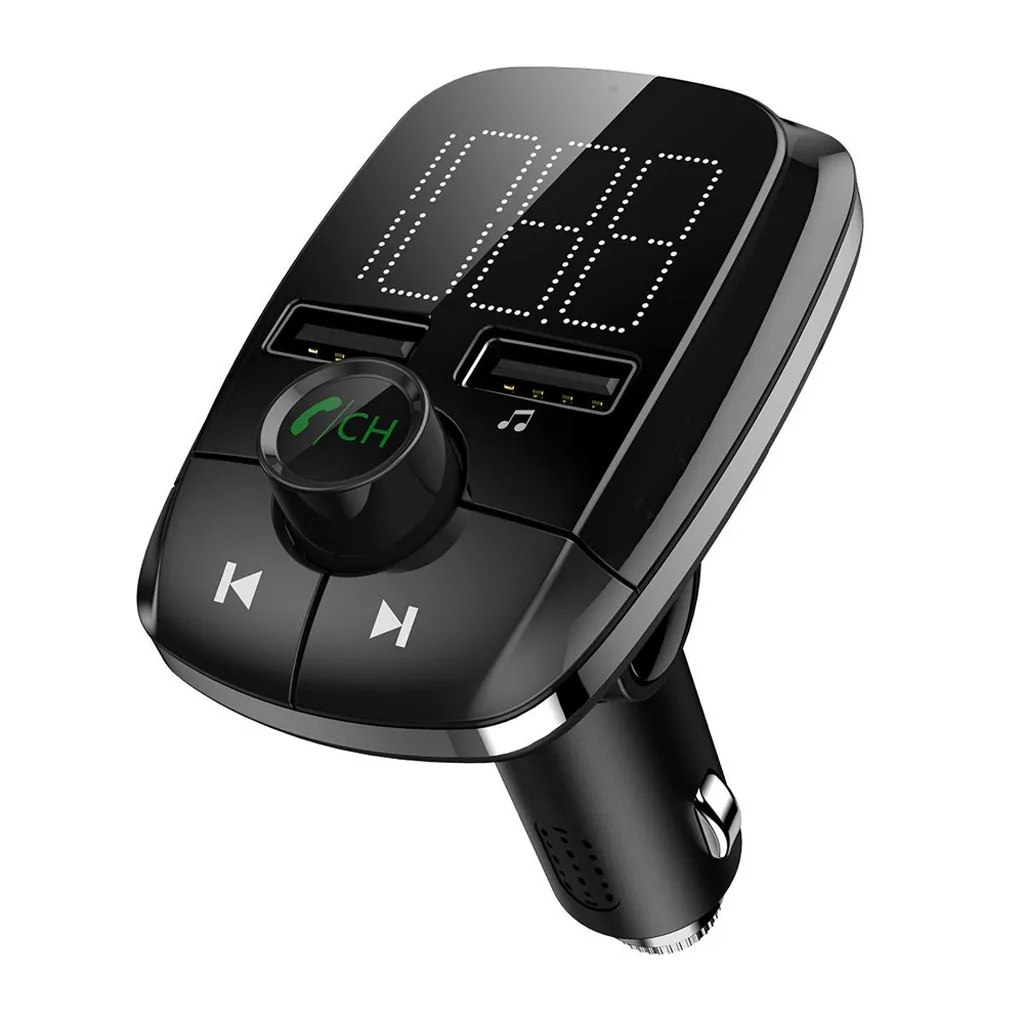 Автомобильный MP3-плеер автомобильный беспроводной fm-передатчик черный прикуриватель Bluetooth динамик громкой связи TFUSB автомобиль 3.1A Быстрая зарядка