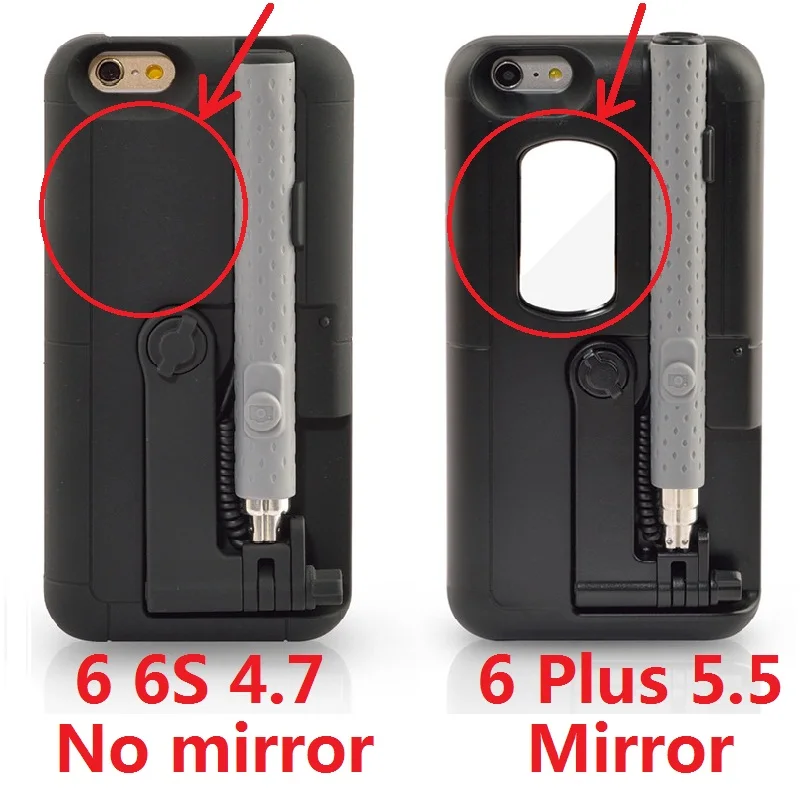 Чехол LANCASE для селфи палки iPhone 6 6S Plus складной эластичный ручной чехол с Bluetooth 6s|case