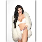 Популярная новинка модель Кили Дженнер-Шелковый художественный плакат Наклейка на стену украшение подарок