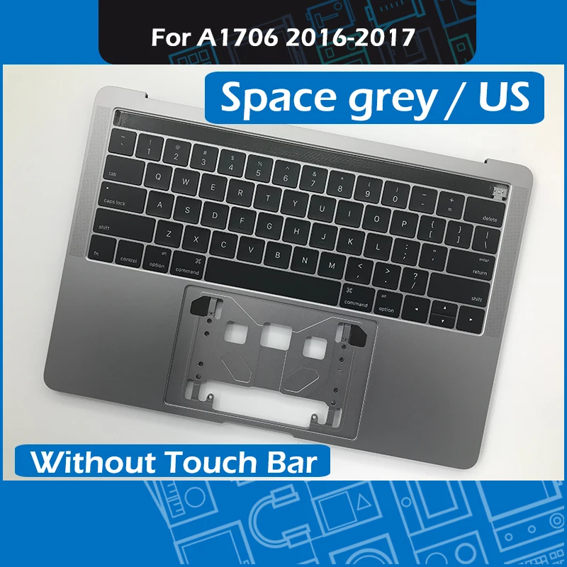 

Запасной чехол Space grey A1706 для MacBook Pro Retina 13 дюймов A1706, верхний чехол с подставкой для рук, с клавиатурой для США 2016 2017 MLH12 MPXV2