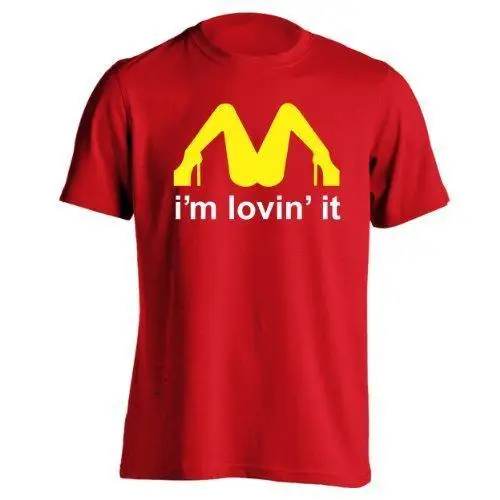 Мужская футболка с надписью I'm Lovin It Повседневная унисекс бесплатная доставка