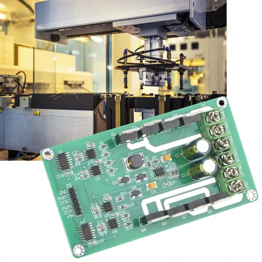 Плата модуля драйвера двойного двигателя 10 а DC IRF3205 MOSFET 3 36 в H образный чип Peak