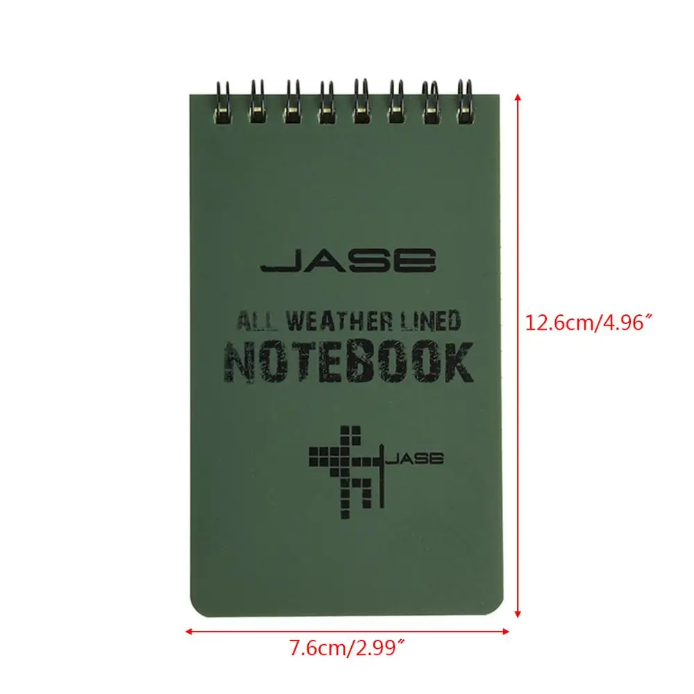 Tactical Notebook All Weather Waterproof Writing Paper Note Book Military Outdoors Camping | Канцтовары для офиса и дома